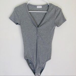 Heather Grey Bodysuit